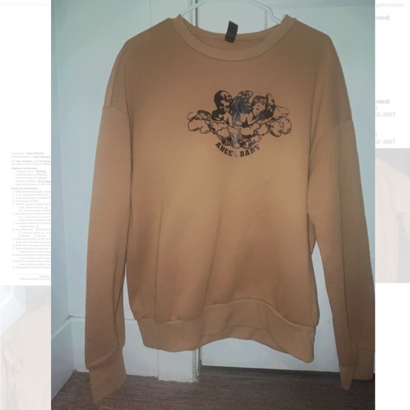 Tan Cortten Angel Baby Sweater- Used but looks new. - Picture 2 of 5